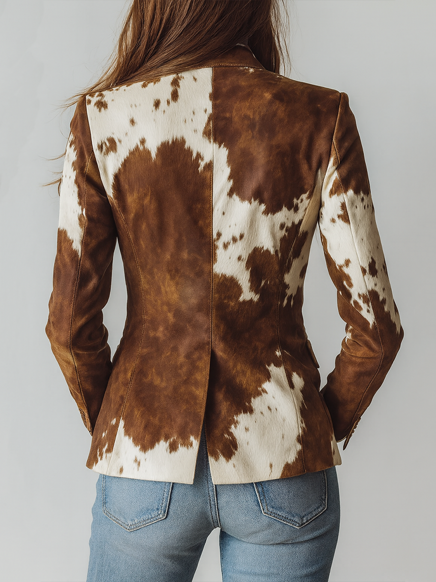 Agathe | Blazer Vintage Stampato Koe Eco-Responsabile