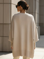 Clarisse | Pull Ample Drapé a Collo Largo