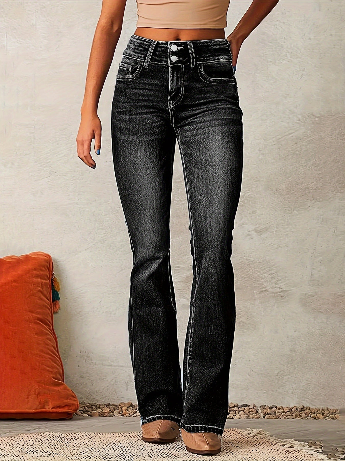 Ariane | Jeans svasati a vita alta elasticizzati