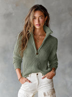 Clarissa | Maglione Relaxed Mezza Zip