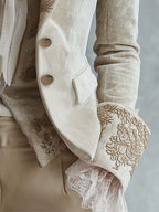 Constance | Blazer Ivorio Ricamato Tailleur