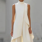 Valentina | Tuta Elegante con Top Drappeggiato a Collo Alto