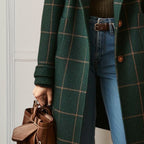Graziella | Cappotto Lungo in Tweed a Quadri