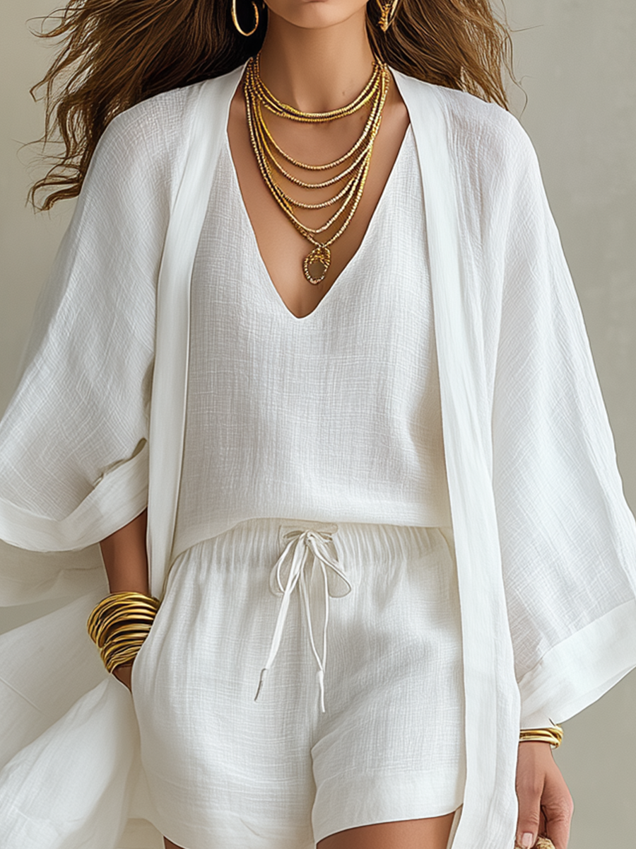 Raffaella | Set Casual a Tre Pezzi Leggero e a Strati