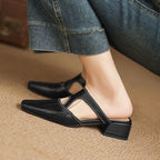 Wynne | Eleganti Mules con Tacco a Blocco