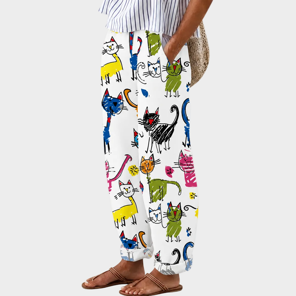 Pantaloni Confort Happy Cats