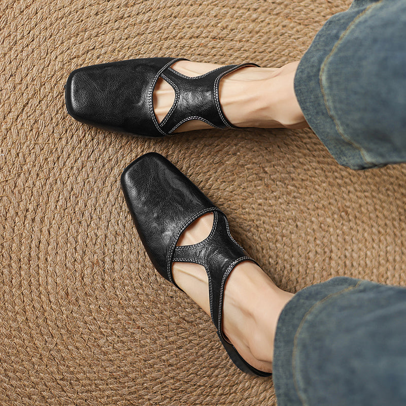 Wynne | Eleganti Mules con Tacco a Blocco