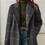 Graziella | Cappotto Lungo in Tweed a Quadri
