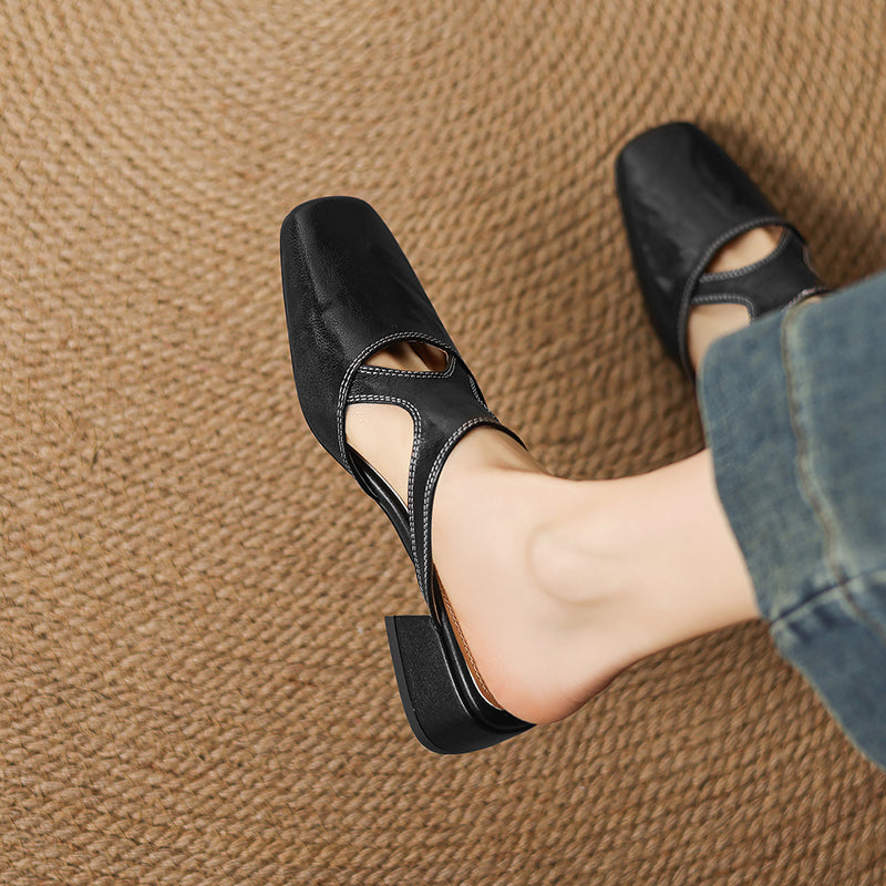 Wynne | Eleganti Mules con Tacco a Blocco