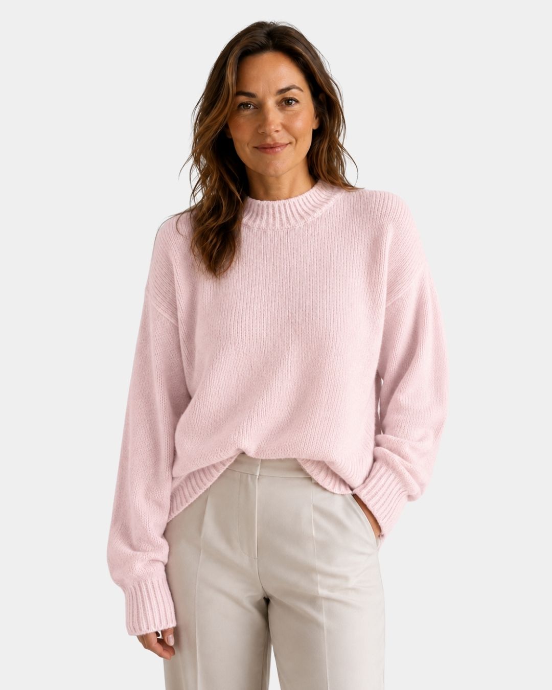 Mae | Maglione a Collo Rotondo e Maniche Voluminose