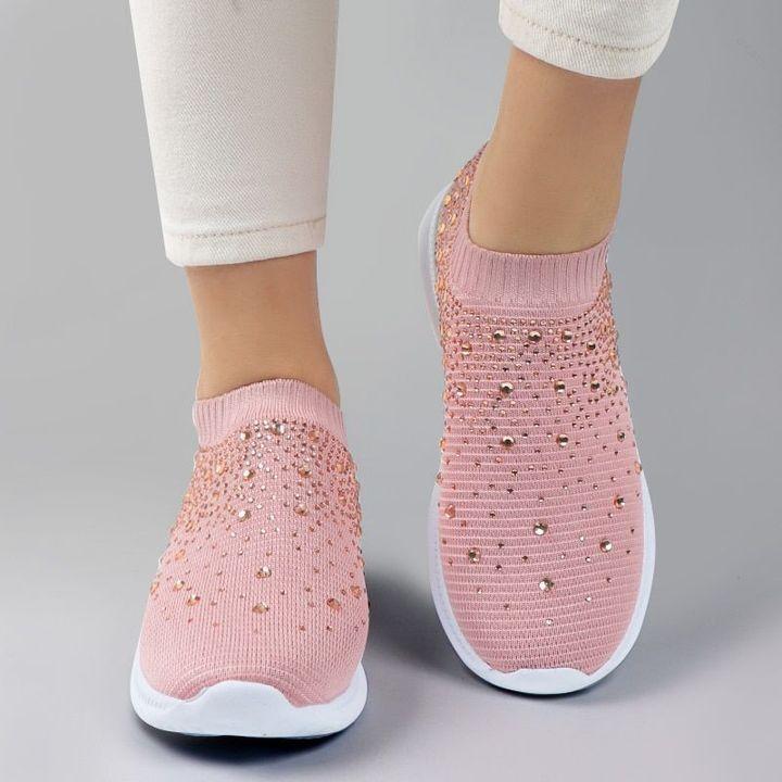 Rosalie | Baskets légères avec détails strass