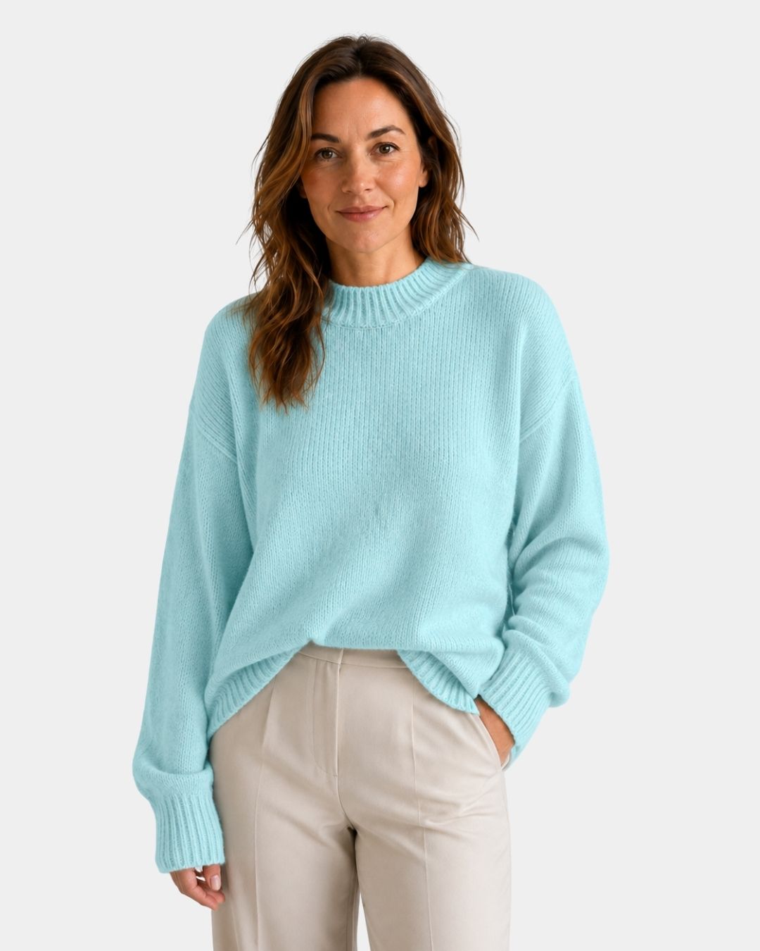 Mae | Maglione a Collo Rotondo e Maniche Voluminose