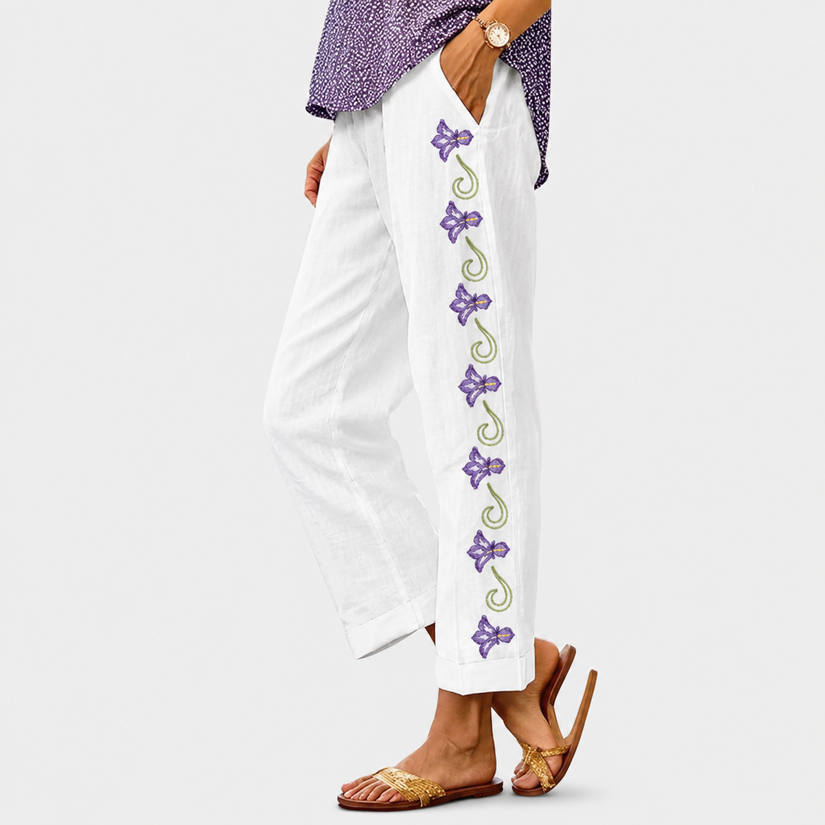 Pantaloni Donna a Vita Alta