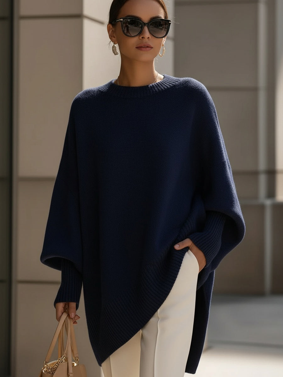 Clarisse | Pull Ample Drapé a Collo Largo