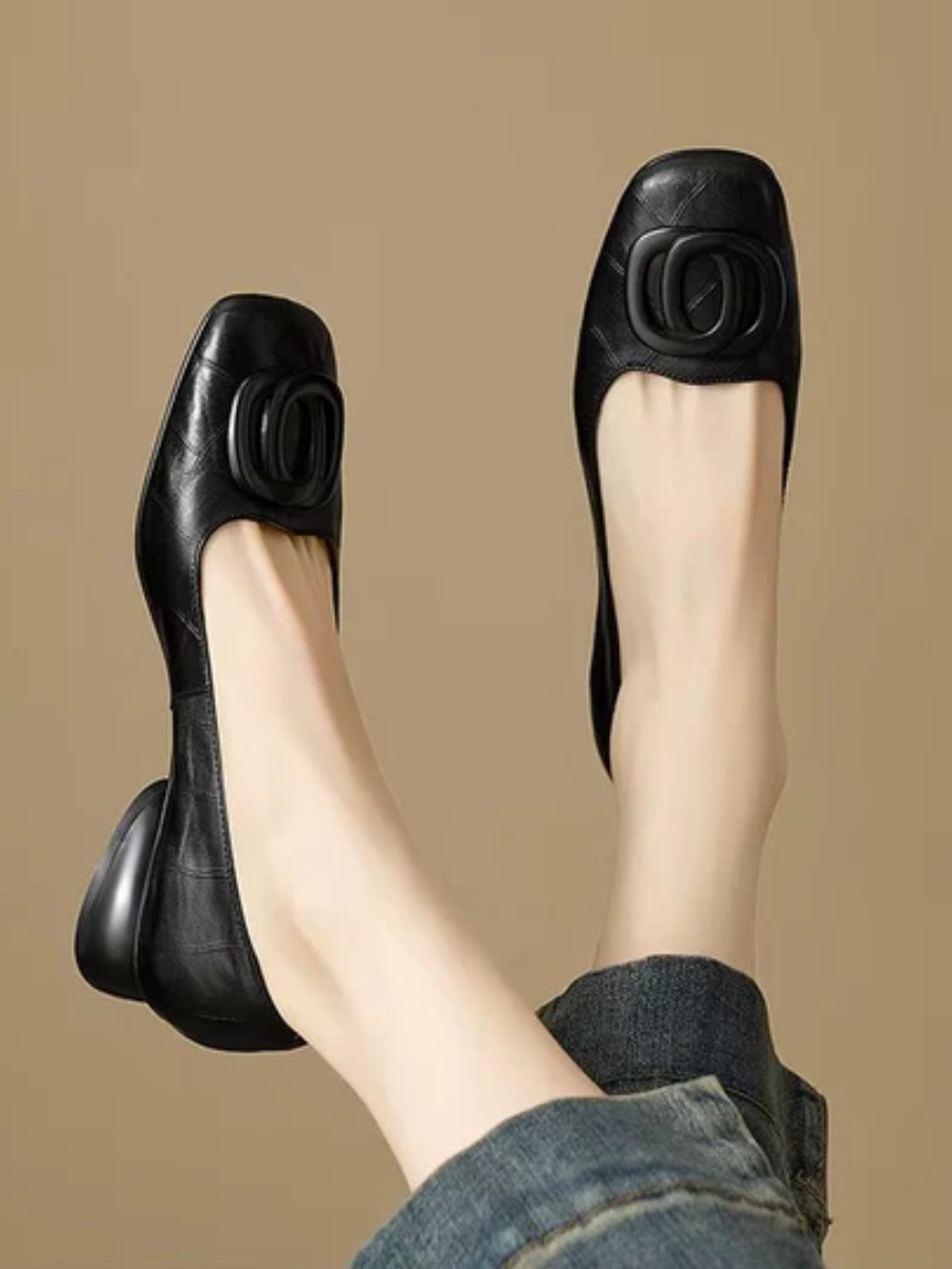 Ornella | Ballerine in Pelle Opium