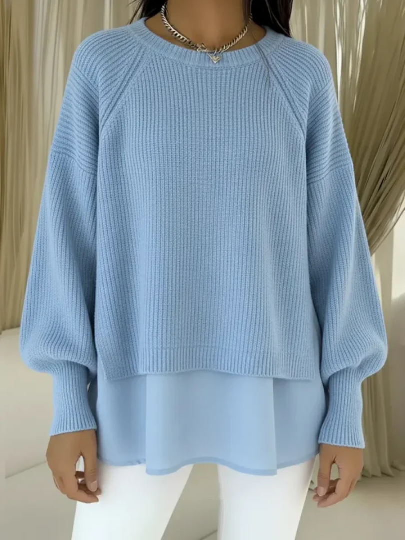 Laurel | Maglione a Maglia con Orlo a Strati