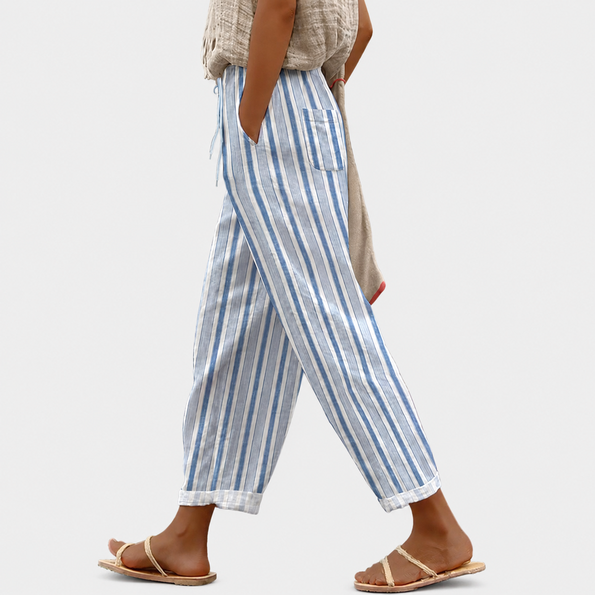Pantaloni casual stampati per donne