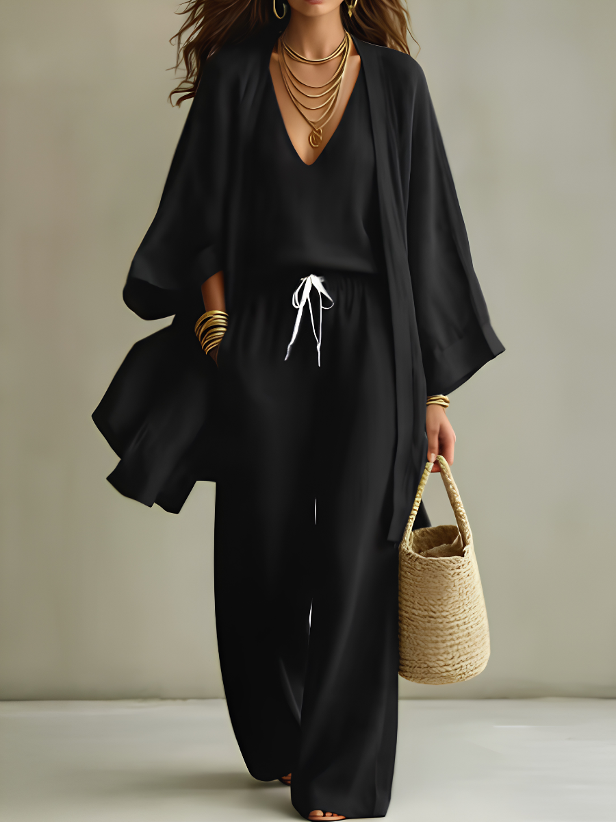 Rosalinda | Completo Casual in Lino a 3 Pezzi