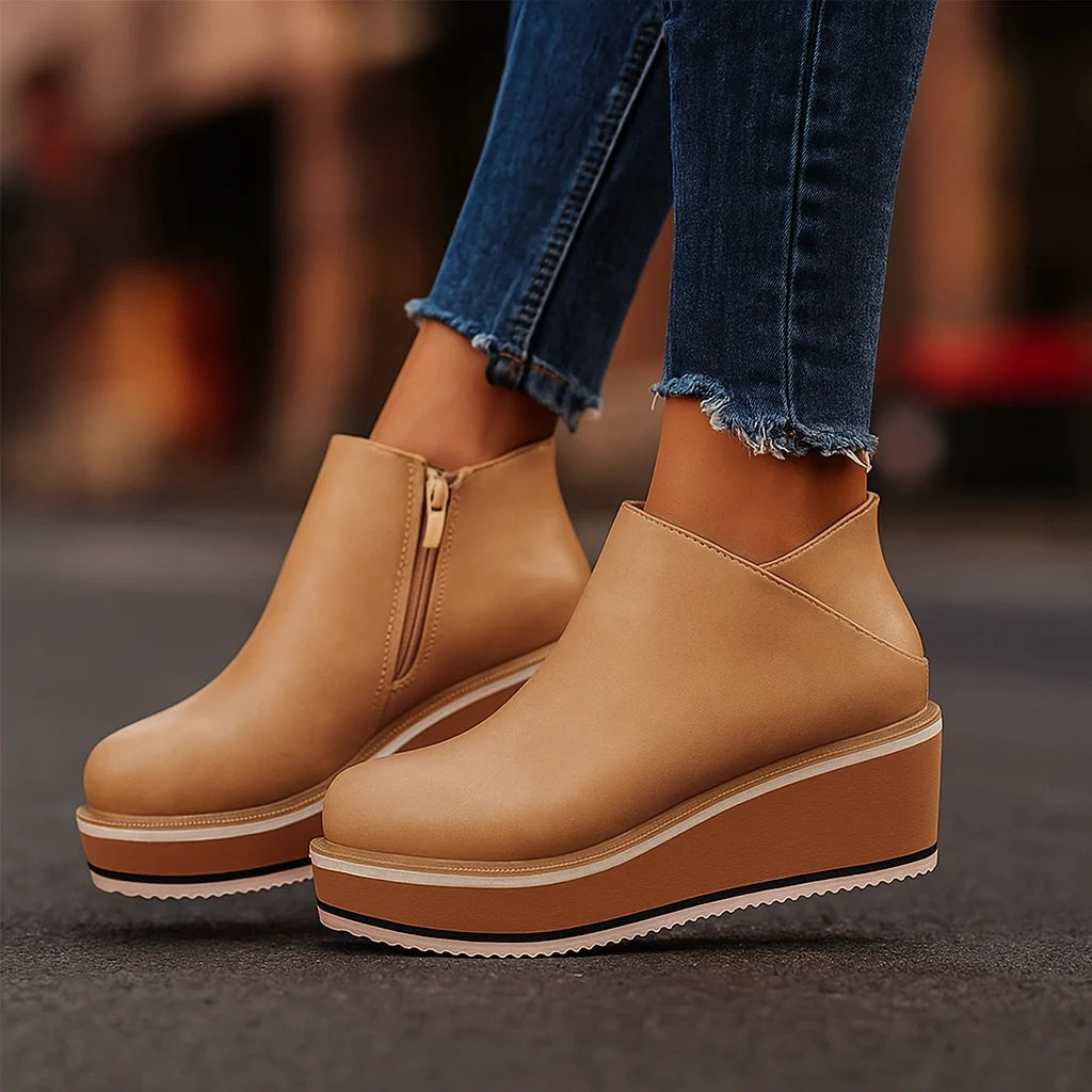 Coralie | Stivaletti con Tacco e Zip Laterale