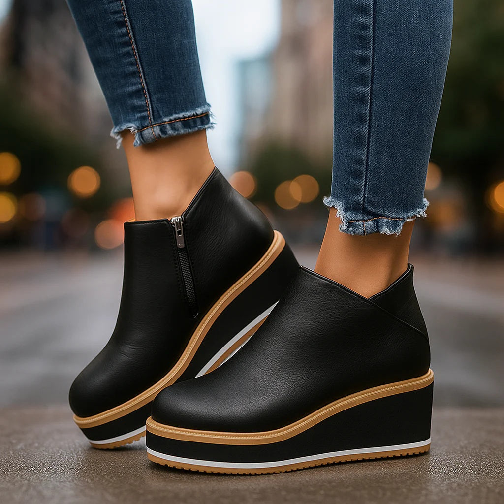 Coralie | Stivaletti con Tacco e Zip Laterale