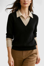 Pauline | Maglione con colletto a V