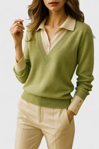 Pauline | Maglione con colletto a V