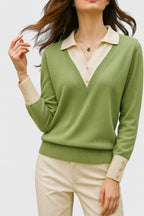 Pauline | Maglione con colletto a V