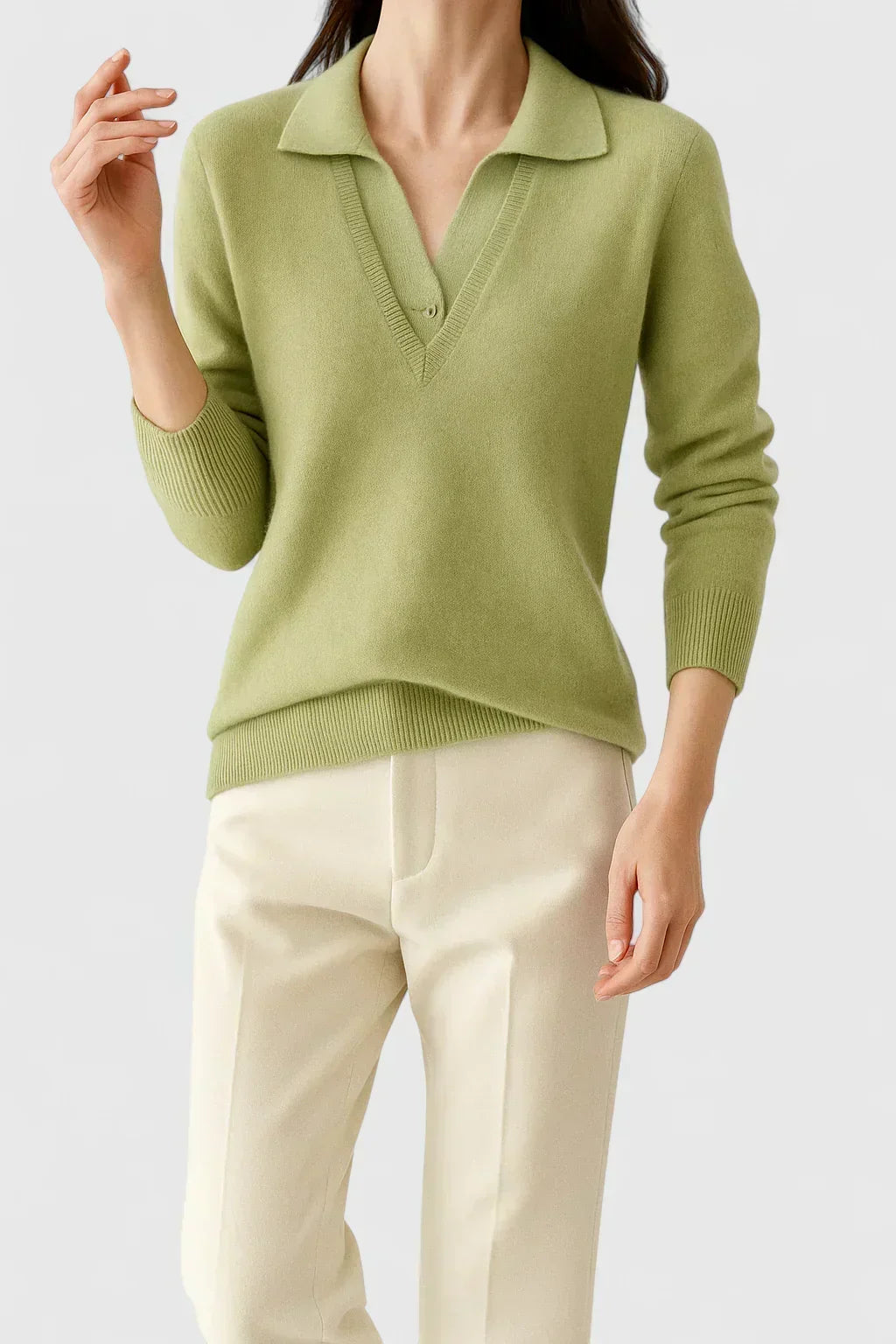 Pauline | Maglione con colletto a V