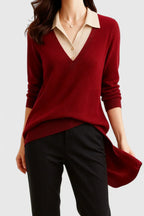 Pauline | Maglione con colletto a V