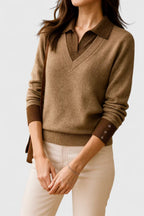 Pauline | Maglione con colletto a V