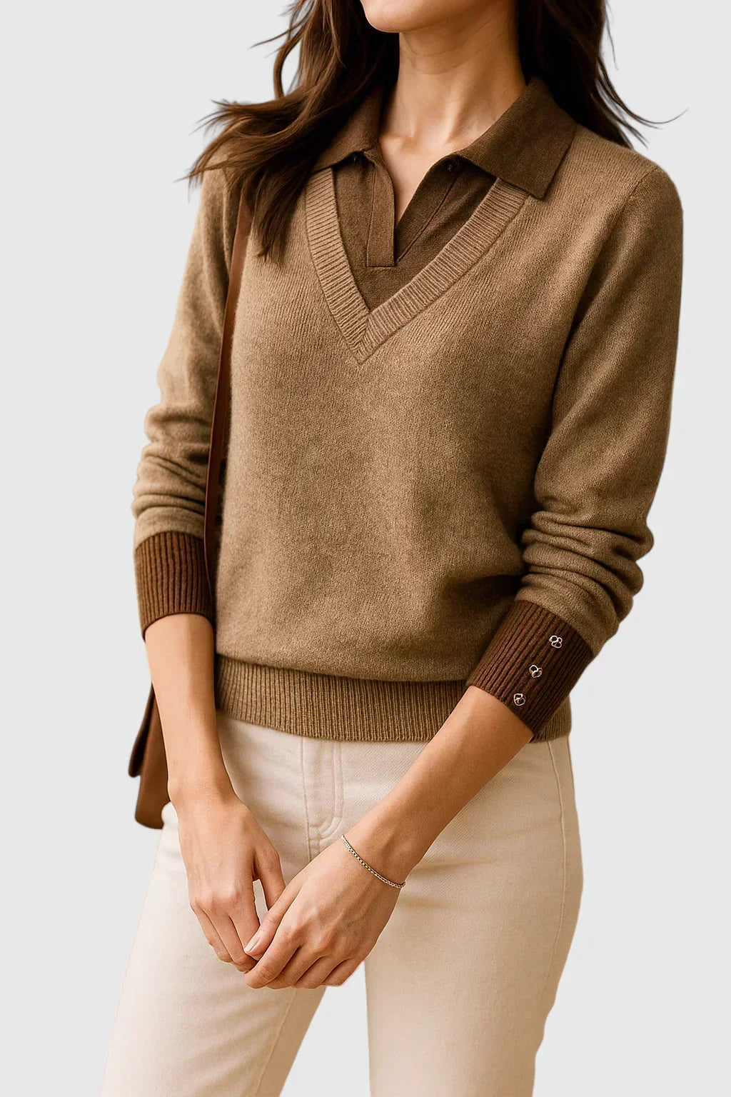 Pauline | Maglione con colletto a V