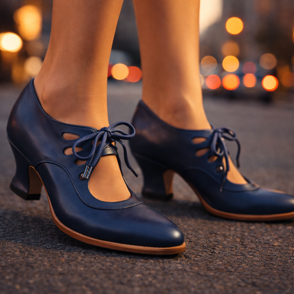 Valentina | Scarpe con Tacco Allacciate in Pelle