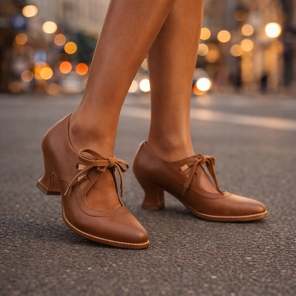 Valentina | Scarpe con Tacco Allacciate in Pelle