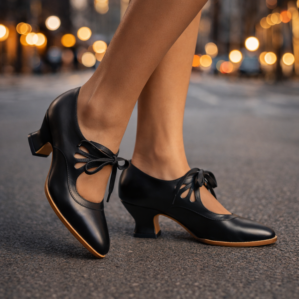 Valentina | Scarpe con Tacco Allacciate in Pelle