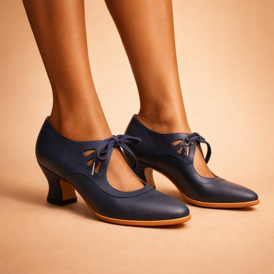 Valentina | Scarpe con Tacco Allacciate in Pelle