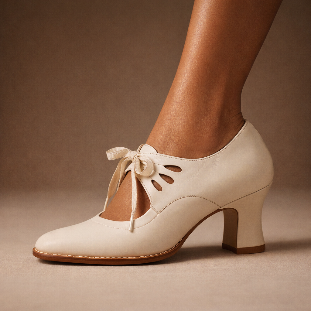 Valentina | Scarpe con Tacco Allacciate in Pelle