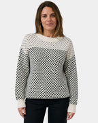 Rachael | Maglione a Collo Girocollo in Blocchi di Colore