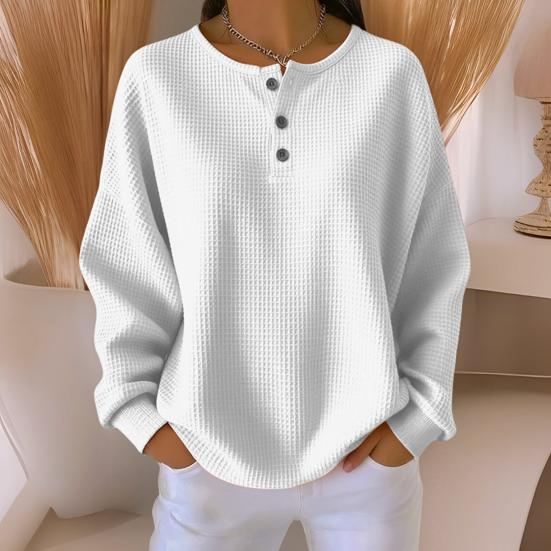 Bernadette | Maglia Relaxed con Collo a Bottone