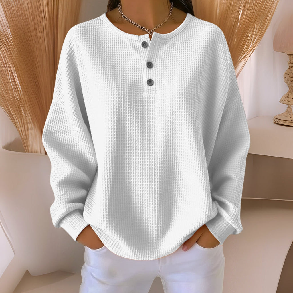 Bernadette | Maglia Relaxed con Collo a Bottone