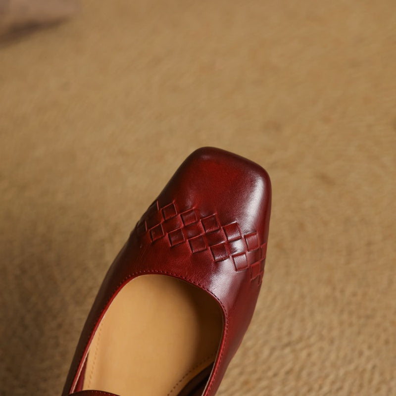 Marlow | Ballerine Mary Jane con Punta Quadrata