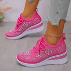 Assina | Baskets confort avec détails strass