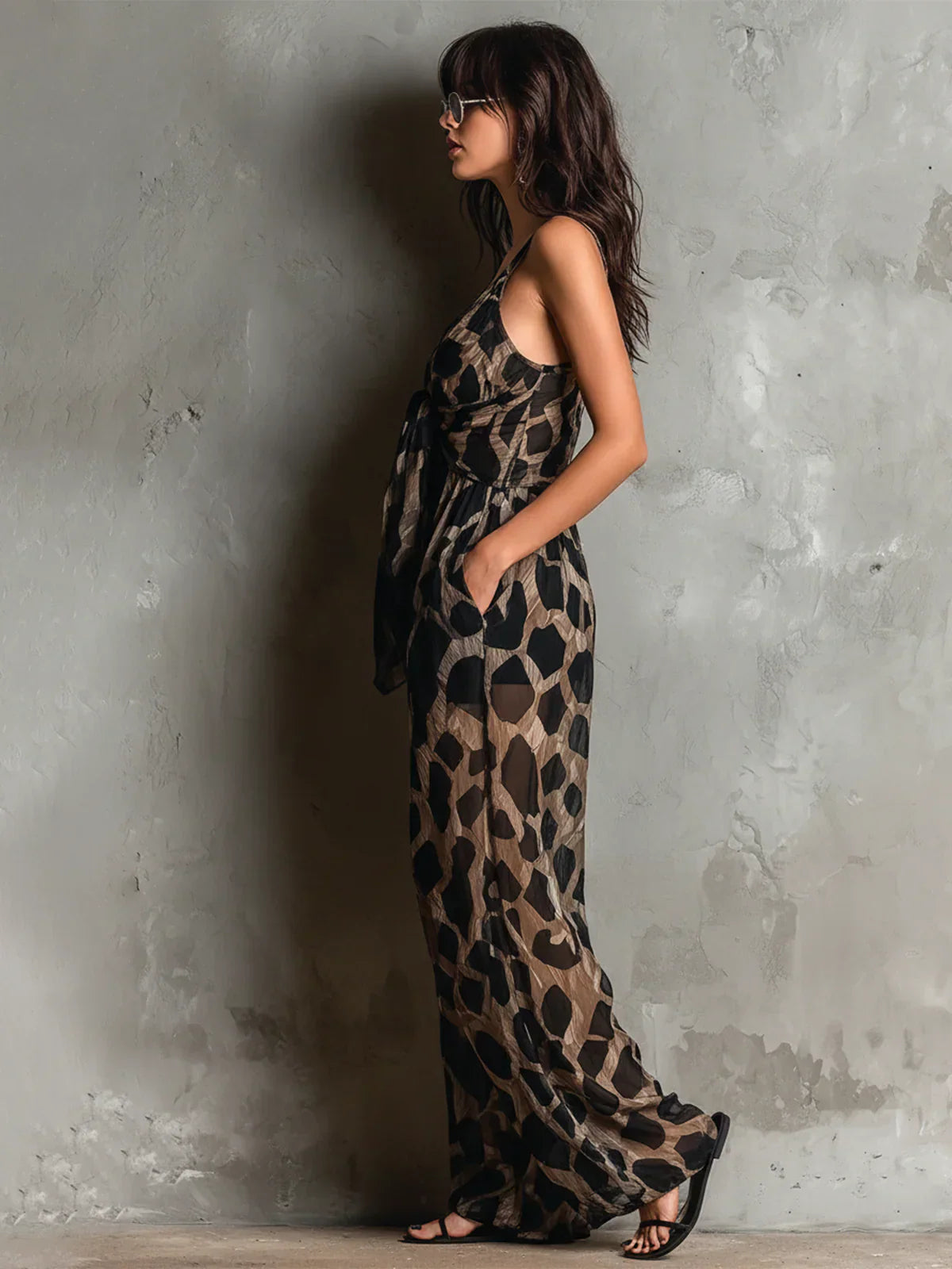 Patrizia | Jumpsuit Constance a Stampa Leopardata