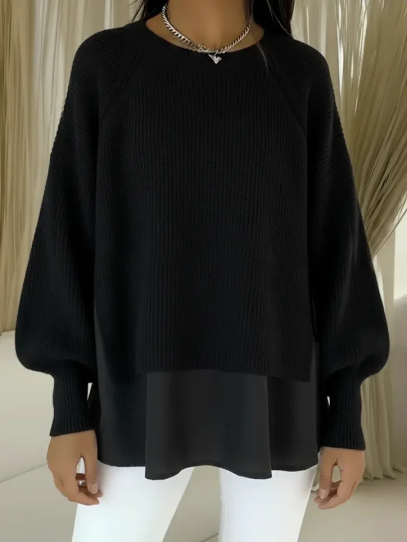 Laurel | Maglione a Maglia con Orlo a Strati