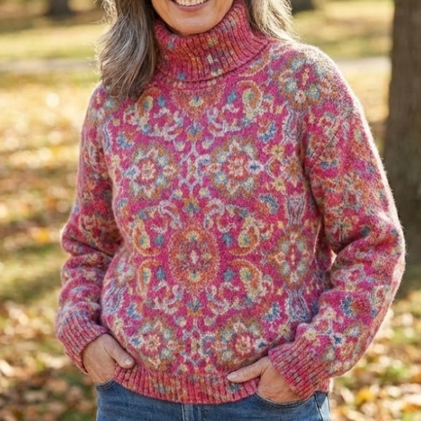 Mirabel | Maglione a Collo Alto Ornato