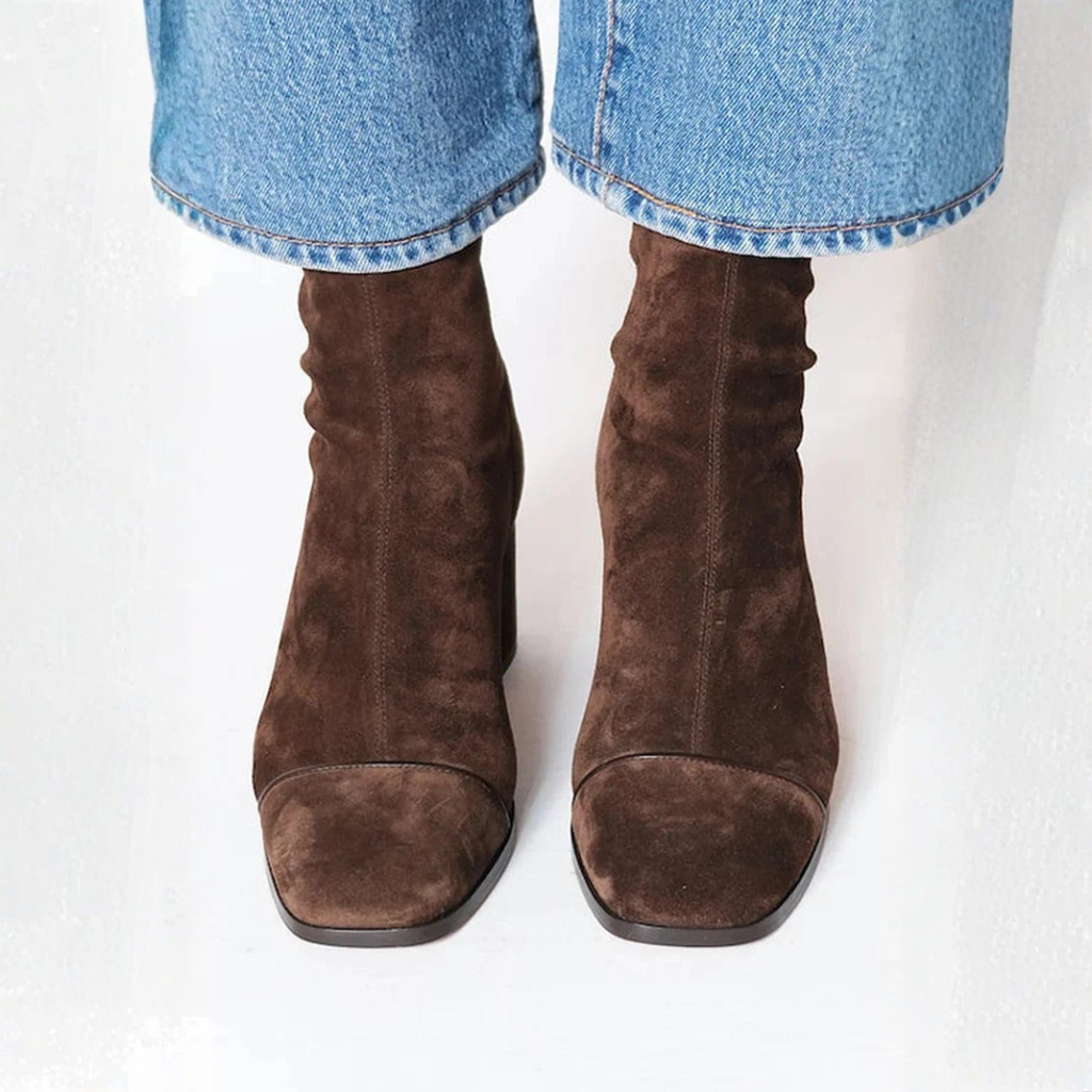 Ava | Stivaletti Eleganti con Tacco Quadrato
