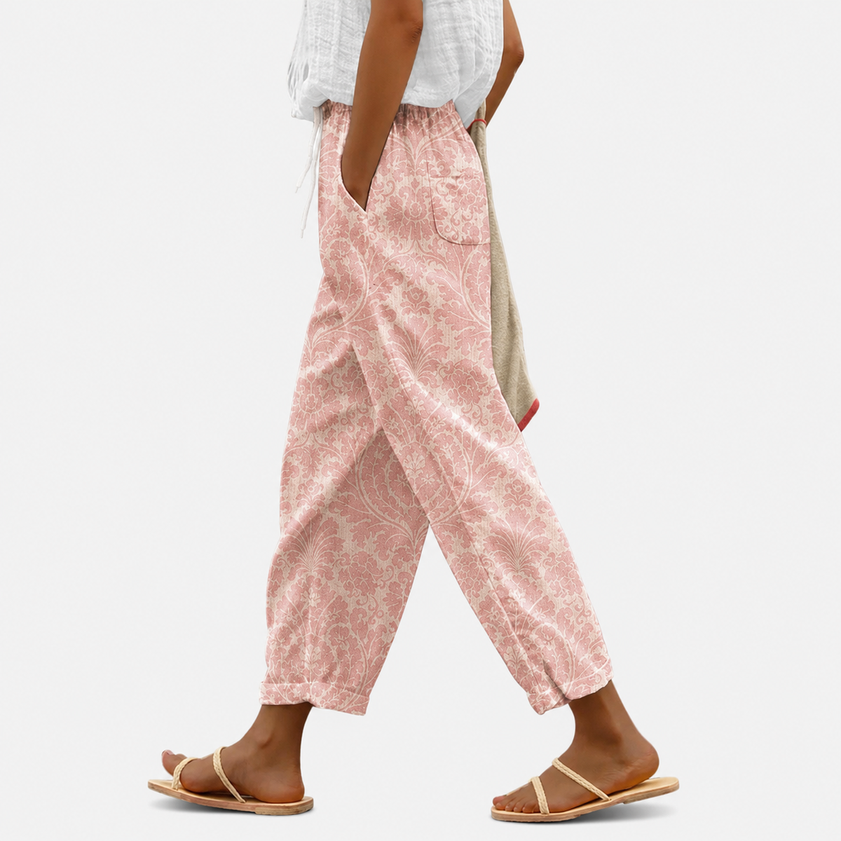 Pantaloni con cordoncino per donne
