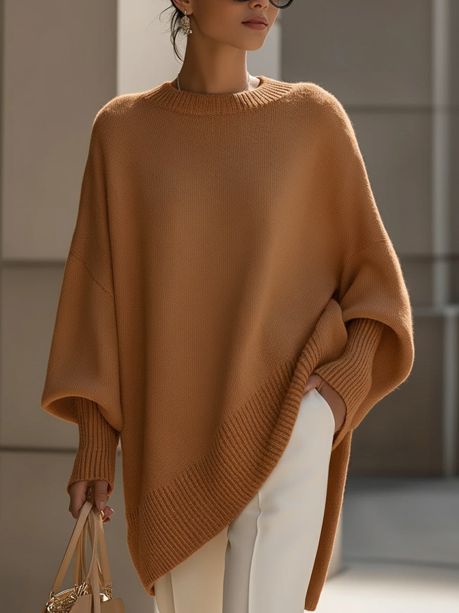 Clarisse | Pull Ample Drapé a Collo Largo