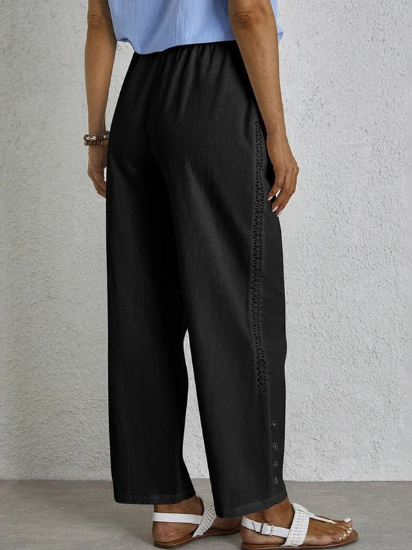 Shania - Pantaloni Relax con Bottoni