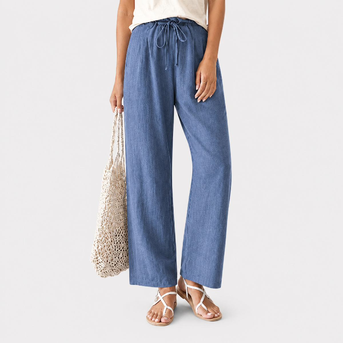 Vara - Pantaloni Relaxed Fit con Cordon de Serrage