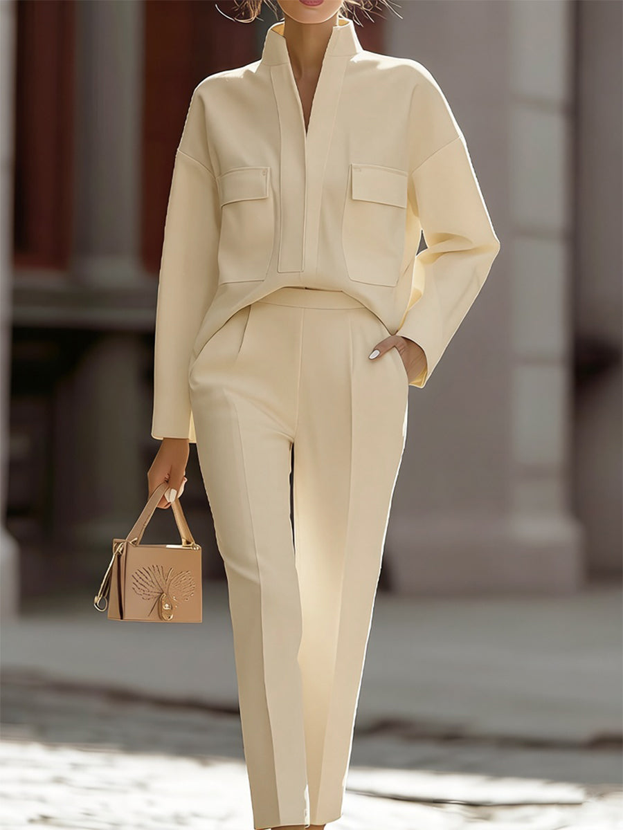 Claudia | Completo Camicia Oversize e Pantaloni Sartoriali